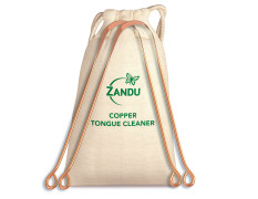 Zandu Copper Tongue Cleaner (Pack of 2) :An Anti-Microbial Tongue Cleaner for Managing Oral Health | Reduces Bad Breath & Supports Digestive Health | Comfortable & Flexible Handle | Easy & Safe to Use
