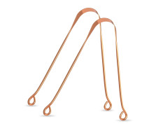 Zandu Copper Tongue Cleaner (Pack of 2) :An Anti-Microbial Tongue Cleaner for Managing Oral Health | Reduces Bad Breath & Supports Digestive Health | Comfortable & Flexible Handle | Easy & Safe to Use