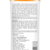 Jovees Herbal Vitamin C Face Wash 75g | Revita Glow | Vitamin C Rejuvenating Facewash | Infused with Kakadu Plum and Olives