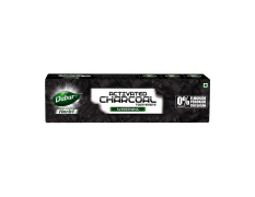 DABUR Herb'L Activated Charcoal Toothpaste-120G|Black Gel Toothpaste|Whitening Toothpaste|Fluoride Free|Fights Plaque&Extrinsic Stains|With Power Of Charcoal&Mint|Cool&Refreshing Mouth Experience