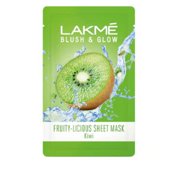 Lakme Blush & Glow Kiwi Sheet Mask 20 ml - Deep Hydration & Radiant Glow