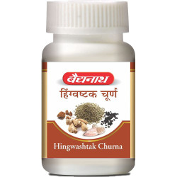 Baidyanath Hingwashtak Churna, an effective gastric stimulant and digestive remedy | Helps in loss of appetite, indigestion, flatulence, Stomach-ache and loss of taste | (120 g)