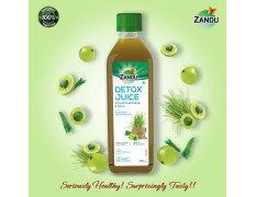 ZANDU Detox Juice 500ml | Rich in Vitamin C, Helps with Body Detox and Blood Purification | 100% Ayurvedic and Natural