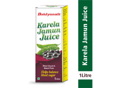 Baidyanath Karela Jamun Juice -1 Litre | Helps in high blood Sugar | Supports in Flusing out toxins from Body & keeps common infections away - Pack of 1