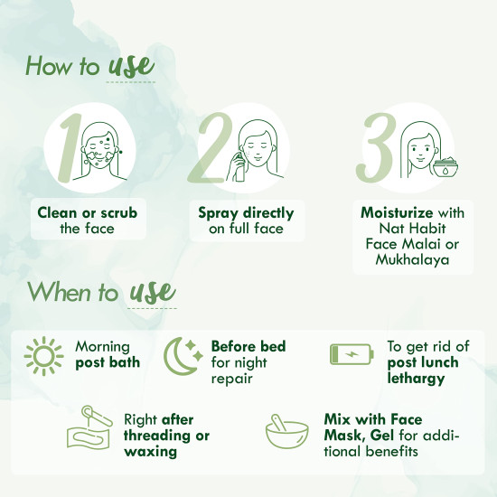 Nat Habit - 100% Pure Mogra Jal - Mogra Water - Toner, Face-Mist, Astringent & Face - Spray- Ayurvedic Steam-Distilled For Oil-Control, Acne-Control, Skin Hydration (Pack of 3, 100 ml) Nat Habit - 100% Pure Mogra Jal - Mogra Water - Toner, Face-Mist, Astringent & Face - Spray- Ayurvedic Steam-Distilled For Oil-Control, Acne-Control, Skin Hydration (Pack of 3, 100 ml)