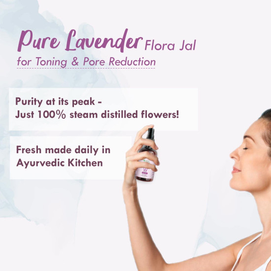 Nat Habit - 100% Pure Lavender Jal - Lavender Water, Toner, Face-Mist, Astringent & Face Spray, Ayurvedic Steam-Distilled For Oil-Control, Acne-Control, Skin Hydration (Pack of 1, 100 ml) Nat Habit - 100% Pure Lavender Jal - Lavender Water, Toner, Face-Mist, Astringent & Face Spray, Ayurvedic Steam-Distilled For Oil-Control, Acne-Control, Skin Hydration (Pack of 1, 100 ml)
