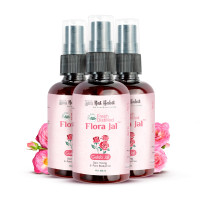 Nat Habit - 100% Pure Gulab Jal - Rose Water - Toner, Face-Mist, Astringent & Face Spray - Ayurvedic, Steam-Distilled For Oil-Control, Skin Hydration (Pack of 3, 100 ml)