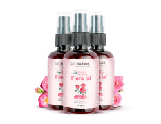 Nat Habit - 100% Pure Gulab Jal - Rose Water - Toner, Face-Mist, Astringent & Face Spray - Ayurvedic, Steam-Distilled For Oil-Control, Skin Hydration (Pack of 3, 100 ml)