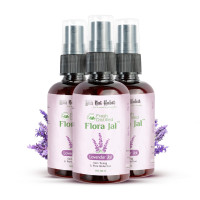 Nat Habit - 100% Pure Lavender Jal - Lavender Water - Toner, Face-Mist, Astringent & Face Spray- Ayurvedic Steam-Distilled For Oil-Control, Acne-Control, Skin Hydration (Pack of 3, 100 ml)
