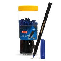 Reynolds AEROSLIM Ball Pen SET - 25 BLUE PENS WITH COMFORTABLE GRIP |BLUE BALL PENS FOR WRITING | PEN FOR STUDENTS & OFFICE STATIONERY | 0.7 mm TIP SIZE