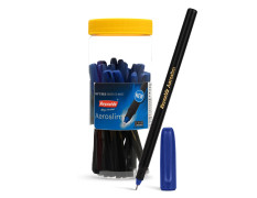 Reynolds AEROSLIM Ball Pen SET - 25 BLUE PENS WITH COMFORTABLE GRIP |BLUE BALL PENS FOR WRITING | PEN FOR STUDENTS & OFFICE STATIONERY | 0.7 mm TIP SIZE