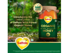 Saffola Wild Forest Organic Honey -500g -NMR Tested, 100% Pure Wild Forest Organic Honey, Brown