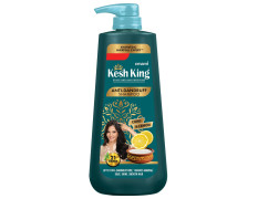 Kesh King Ayurvedic Anti-Dandruff, Reduces Hair Fall Soothes Itchy Scalp No Paraben & No Silicon, 21 Natural Ingredients The Goodness Of Curd, Lemon And Neem Shampoo For Women And Men - 600 Ml