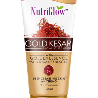 NutriGlow Gold kesar Face Wash For Deep Cleansing, Tan Removal, Skin Tightening Non Foaming Face Wash, All Skin Types, No Sulphate, 65 ml