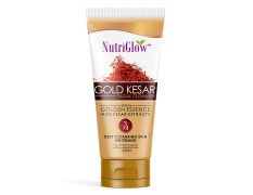 NutriGlow Gold kesar Face Wash For Deep Cleansing, Tan Removal, Skin Tightening Non Foaming Face Wash, All Skin Types, No Sulphate, 65 ml
