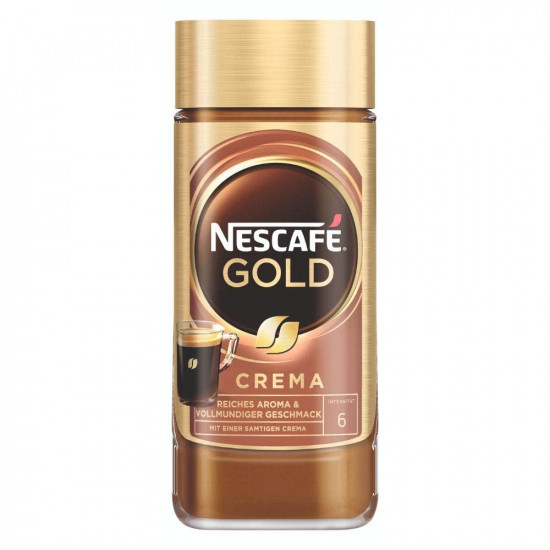 Nescafe Gold Crema, Instant Coffee Beans, Instant Coffee From Selected Coffee Beans With A Velvety Crema, Contains Caffeine, 200g (Imported)