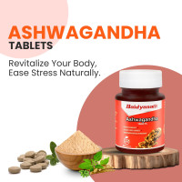 Baidyanath Ashwagandha 60 Tablets for General Wellness | Helps Release Stress & Anxiety (Pack of 1)