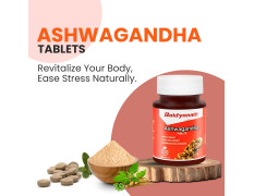 Baidyanath Ashwagandha 60 Tablets for General Wellness | Helps Release Stress & Anxiety (Pack of 1)