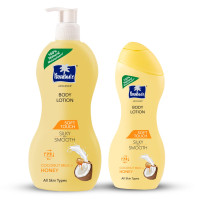 Parachute Advansed Soft Touch Body Lotion for Women & Men, All Skin types, 400ml + 250ml | Pure Coconut Milk & Honey, 100% Natural, 72h Moisturisation