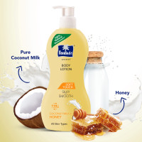 Parachute Advansed Soft Touch Body Lotion for Women & Men, All Skin types, 400ml + 250ml | Pure Coconut Milk & Honey, 100% Natural, 72h Moisturisation