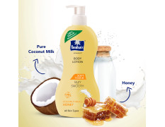 Parachute Advansed Soft Touch Body Lotion for Women & Men, All Skin types, 400ml + 250ml | Pure Coconut Milk & Honey, 100% Natural, 72h Moisturisation