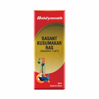Baidyanath Basant Kusumakar Ras with Gold And Pearl (100 Tablets)| Help Urinary System, Boost Immunity and Help to Maintain Blood Sugar level (Pack of 1)