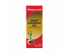 Baidyanath Basant Kusumakar Ras with Gold And Pearl (100 Tablets)| Help Urinary System, Boost Immunity and Help to Maintain Blood Sugar level (Pack of 1)