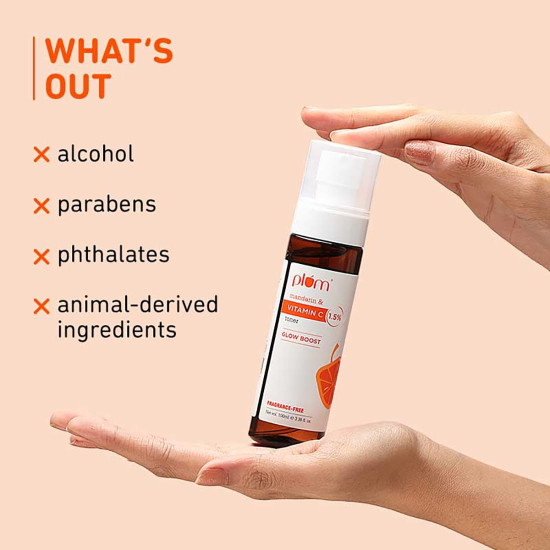 Plum Vitamin C Face Toner for Glowing Skin & Reduce Pigmentation | for Women & Men | with Mandarin & Kakadu | Alcohol Free | for Oily, Combination, Acne Prone, Dry, Normal, Sensitive Skin | 100ml