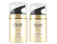 Olay Total Effects 7 in 1 Anti-Ageing Face Moisturizer for Women, Vitamin B3 & E, 50g | Hydrates, Evens Skin Tone & Reduces Fine Lines (50g, combo)