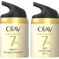 Olay Total Effects 7 in 1 Anti-Ageing Face Moisturizer for Women, Vitamin B3 & E, 50g | Hydrates, Evens Skin Tone & Reduces Fine Lines (50g, combo)