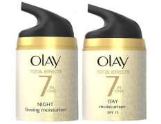 Olay Total Effects 7 in 1 Anti-Ageing Face Moisturizer for Women, Vitamin B3 & E, 50g | Hydrates, Evens Skin Tone & Reduces Fine Lines (50g, combo)