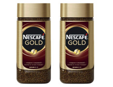 Nestle Nescafe Gold 190gm - Pack of Two (Glass Bottle, Ground, Original Flavor)