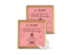 Nat Habit Milk Rosehip Bath Soap with Lactic Acid, Kokum Butter|Cold Processed Ayurvedic Soap for Skin Brightening, Anti-Aging & Anti-Acne|Moisturizing Milk Soap with Gentle Exfoliation | 125g x 2