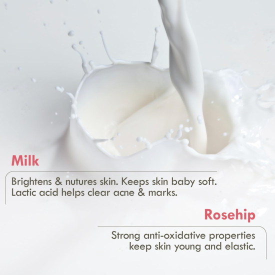Nat Habit Milk Rosehip Bath Soap with Lactic Acid, Kokum Butter|Cold Processed Ayurvedic Soap for Skin Brightening, Anti-Aging & Anti-Acne|Moisturizing Milk Soap with Gentle Exfoliation | 125g x 2 Nat Habit Milk Rosehip Bath Soap with Lactic Acid, Kokum Butter|Cold Processed Ayurvedic Soap for Skin Brightening, Anti-Aging & Anti-Acne|Moisturizing Milk Soap with Gentle Exfoliation | 125g x 2