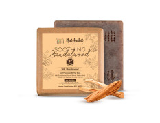 Nat Habit Sandalwood De-Tan |Body Tan Removal Soap for Women & Men | Cold Processed Sandal Soap for Tanning, Skin Brightening & Scar Reduction | Handmade & Anti Tan with Rakt Chandan | 125g