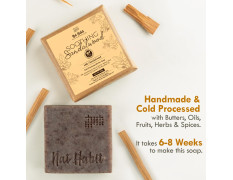 Nat Habit Sandalwood De-Tan Soap |Body Tan Removal Soap for Women & Men | Cold Processed Sandal for Tanning, Skin Brightening & Scar Reduction | Handmade & Anti Tan with Rakt Chandan | 125g x 2