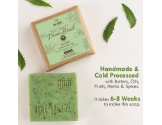 Nat Habit Neem & Turmeric Oats Bath Soap Combo | Cold-Processed Ayurvedic Soaps with Neem & Haldi | Antibacterial, Anti-Inflammatory, Body Acne & Tan Removal | Scar Reduction & Deep Cleansing | 125g Each