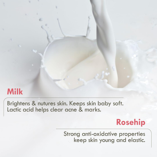 Nat Habit Bath Soap Combo Milk Rosehip & Sandalwood - Enriched with Vitamins C & Ayurvedic Cold Processed For Exfoliation, Brightening, Cleansing, Nourishing, Men & Women (2 X 125gm) Nat Habit Bath Soap Combo Milk Rosehip & Sandalwood - Enriched with Vitamins C & Ayurvedic Cold Processed For Exfoliation, Brightening, Cleansing, Nourishing, Men & Women (2 X 125gm)