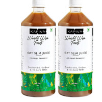 Kapiva Get Slim Juice (2L) Bottle,Pack| Healthy Weight Management Through 12 Ayurvedic Herbs | Aids Metabolism and Digestion - Super Saver Pack of 2