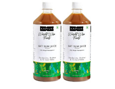 Kapiva Get Slim Juice (2L) Bottle,Pack| Healthy Weight Management Through 12 Ayurvedic Herbs | Aids Metabolism and Digestion - Super Saver Pack of 2