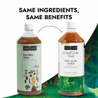Kapiva Get Slim Juice (2L) Bottle,Pack| Healthy Weight Management Through 12 Ayurvedic Herbs | Aids Metabolism and Digestion - Super Saver Pack of 2
