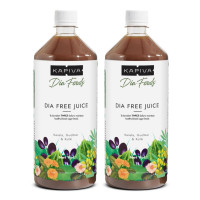 Kapiva Dia Free Juice, 1L | Clinically Proven Diabetic care | Amla, Karela, Jamun, Guduchi & 7 More (Pack of 2)