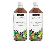 Kapiva Dia Free Juice, 1L | Clinically Proven Diabetic care | Amla, Karela, Jamun, Guduchi & 7 More (Pack of 2)
