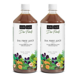 Kapiva Dia Free Juice, 1L | Clinically Proven Diabetic care | Amla, Karela, Jamun, Guduchi & 7 More (Pack of 2)