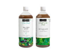 Kapiva Dia Free Juice + Get Slim Juice | Ayurvedic Combo for Blood Sugar Control and Holistic Weight Management (1L+1L)