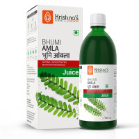 KRISHNA'S HERBAL & AYURVEDA Bhumi Amla Juice - 1000 ml | Natural liver detoxifier | Strengthens the digestive system | Sugar free Juice