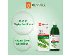 KRISHNA'S HERBAL & AYURVEDA Bhumi Amla Juice - 1000 ml | Natural liver detoxifier | Strengthens the digestive system | Sugar free Juice