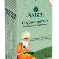 Axiom Royal Ayurvedic Chyawanprash - 250gm | Made With Desi Cow Ghee (A2 Ghee), Kashmiri Saffron with 40+ Ayurvedic Herbs | For all Seasons & Age Groups | Helps Build Strength & Stamina Health