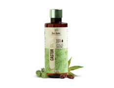 Nat Habit Cold Pressed 100% Pure Castor (Arandi) Oil for Skin & Hair With Vitamin E, Omega-6 & 9, Mineral Free & Preservative Free (200 ml)