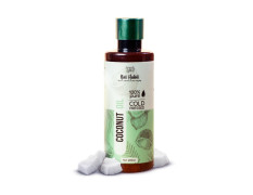 Nat Habit Cold Pressed Coconut Oil for Skin & Hair, Of Whole Kernels from Tamil Nadu & Kerala | 100% Pure Fresh from our Ayurvedic Kitchen, Zero Preservatives | Body Massage Oil, Hair Oil, 200ml